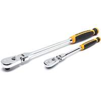 1/4" & 3/8" Drive 90-Tooth Dual Material Teardrop Ratchet Set Maritime Industrial Rubber