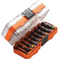 Jeu de douilles KNECT, 9 Mcx, Chocs, Prise de 3/8", Profond Maritime Industrial Rubber