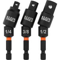 Swivel Impact Driver Socket Adapter Set, 1/4" Drive Size, Ball, 2-17/20" L Maritime Industrial Rubber