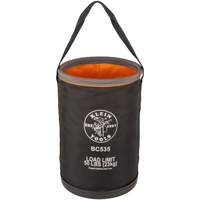 Seau utilitaire droit, 17" lo x 12" la x 4" h, Nylon, Noir/Gris/Orange Maritime Industrial Rubber