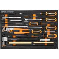 Striking Tools & Screwdriver Set in Foam Storage Tray Maritime Industrial Rubber