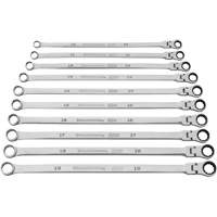 Jeu de cl&eacute;s Gearbox &agrave; t&ecirc;te flexible XL et cannelure universelle 120XP, Cl&eacute; polygonale, 10 morceaux, Imp&eacute;rial Maritime Industrial Rubber