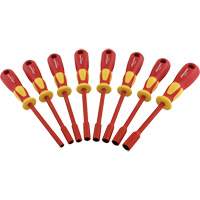 Metric Insulated Nut Driver Set, 1000 V, 8 Pcs Maritime Industrial Rubber