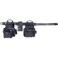 Phantom Collection 4-Piece Heavy-Duty Combo Apron, Leather, Black Maritime Industrial Rubber