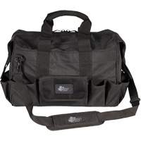 Phantom Collection 18" Contractor's Tool Bag, Ballistic Polyester, 25 Pockets, Black Maritime Industrial Rubber