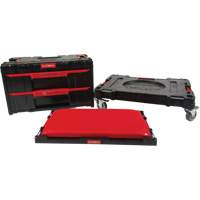 3-Piece Arx&reg; Dolly with Swivel Casters Set, 23-1/10" x 15" x 13-2/5", Black Maritime Industrial Rubber