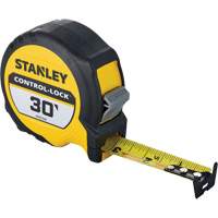 CONTROL-LOCK Tape Measure, 25 mm x 30', Imperial Graduations Maritime Industrial Rubber