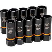 Jeu de douilles d'extraction Bolt Biter, 10 Mcx, Chocs, Prise de 1/2", Profond Maritime Industrial Rubber