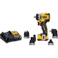 XTREME Brushless Cordless 5-in-1 Drill/Driver Kit, Lithium-Ion, 12 V, 3/8" Chuck Maritime Industrial Rubber