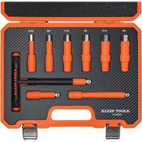 Insulated T-Handle & Hex Bit Set with Case, 1000 V, 9 Pcs Maritime Industrial Rubber