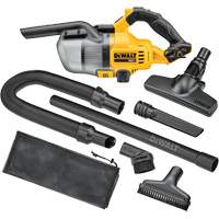 Cordless Dry Hand Vacuum, 20 V, 0.18 gal. Capacity Maritime Industrial Rubber