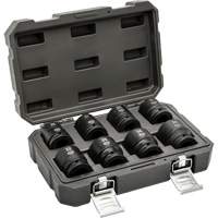 6-Point Metric Socket Set, 8 Pcs, Impact, 3/4" Drive Size Maritime Industrial Rubber