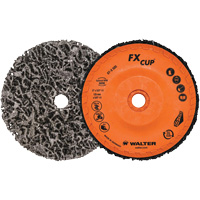 Brosse-boisseau FX, 4-1/2" dia., Oxyde d'aluminium Maritime Industrial Rubber