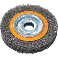 Brosse rotative, 7" dia., Fils 0,118", Arbre 1-1/4" Maritime Industrial Rubber