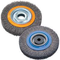 Brosse rotative, 8" dia., Fils 0,118", Arbre 1-1/4" Maritime Industrial Rubber