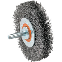 Brosse mont&eacute;e &agrave; fil, Arbre 5/8" Maritime Industrial Rubber