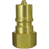 Bouchon pour raccord hydraulique rapide, 1" dia., Laiton Maritime Industrial Rubber