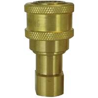 RACCORD HYDRAULIQUE FERME 2VOIES,1/8NPT,LAITON, Laiton/Acier inoxydable Maritime Industrial Rubber