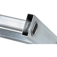 Industrial Heavy-Duty Straight Ladders, 8', Aluminum, 300 lbs., CSA Grade 1A Maritime Industrial Rubber
