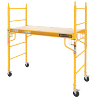 Mobile Work Scaffolding - Maxi Square Scaffolding, Steel Frame, 74" D x 74" H Maritime Industrial Rubber