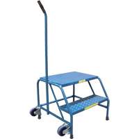 Escabeaux roulants Tilt-N-Roll, 2 marche(s), 24" l x 29" la x 19" h, Capacit&eacute; 300 lb Maritime Industrial Rubber