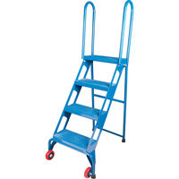 &eacute;chelle pliante portative, 4 marches, Perfor&eacute;, Hauteur 40" Maritime Industrial Rubber
