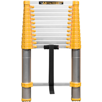 Telescopic Ladder, 3' - 12', Aluminum, 250 lbs. Capacity, Type 1 Maritime Industrial Rubber