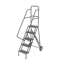 &eacute;chelles roulantes, 5 marches, Stri&eacute;, Hauteur 50" Maritime Industrial Rubber