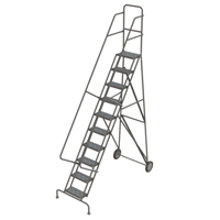 &eacute;chelles roulantes, 10 marches, Stri&eacute;, Hauteur 106" Maritime Industrial Rubber