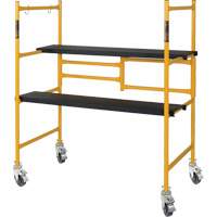 Jobsite Series 4' Basic Mini Scaffold Kit, Steel Frame, 41" D x 45-3/4" H Maritime Industrial Rubber