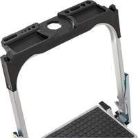 &eacute;chelle escabeau avec roues pivotantes, 4 marches, 44,25" x 22,13" x Hauteur 59" Maritime Industrial Rubber