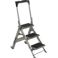 &eacute;chelle escabeau avec roues pivotantes, 3 marches, 34" x 22" x Hauteur 50,75" Maritime Industrial Rubber