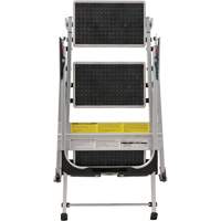 &eacute;chelle escabeau avec roues pivotantes, 3 marches, 34" x 22" x Hauteur 50,75" Maritime Industrial Rubber