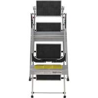 &eacute;chelle escabeau avec roues pivotantes, 4 marches, 44,25" x 22,13" x Hauteur 59" Maritime Industrial Rubber