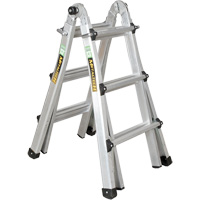 &eacute;chelle t&eacute;lescopique multipositions, 2,916' - 9,75', Aluminium, 300 lb, CSA calibre 1A Maritime Industrial Rubber
