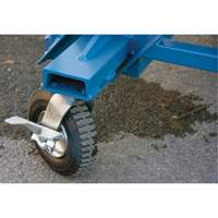 Snow Ladder, Steel, 10 Steps, 99" H, 85-1/2" D, 48" Step, Serrated Maritime Industrial Rubber
