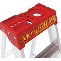 Step Ladder with Paint Tray, 6', Aluminum, 200 lbs. Capacity, Type 3 Maritime Industrial Rubber