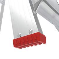 Step Ladder, 6', Aluminum, 200 lbs. Capacity, Type 3 Maritime Industrial Rubber