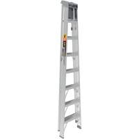 Step Ladder with Paint Tray, 8', Aluminum, 225 lbs. Capacity, Type 2 Maritime Industrial Rubber