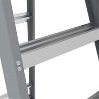 Step Ladder with Paint Tray, 6', Fibreglass, 225 lbs. Capacity, Type 2 Maritime Industrial Rubber