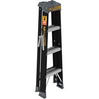 Step Ladder, 4', Fibreglass, 250 lbs. Capacity, Type 1 Maritime Industrial Rubber