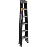 Step Ladder, 6', Fibreglass, 250 lbs. Capacity, Type 1 Maritime Industrial Rubber