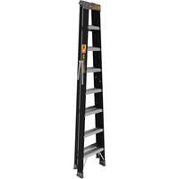 Step Ladder, 8', Fibreglass, 250 lbs. Capacity, Type 1 Maritime Industrial Rubber