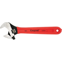 Cl&eacute;s &agrave; molette Crescent, 8" lo, la max. 1-1/8", Noir Maritime Industrial Rubber