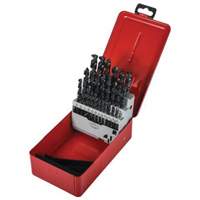 Jobber Drill Bit Set, 29 Pieces, High Speed Steel Maritime Industrial Rubber