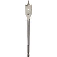 Flat Boring Bit, 11/16" Diameter, 1/4" Hex Shank, 6-1/8" Length Maritime Industrial Rubber