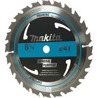 Carbide-Tipped Circular Framing Saw Blade, 8-1/4", 24 Teeth, Wood Use Maritime Industrial Rubber