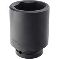 Socket, Impact, 2-9/16", 1" Drive, 6 Points, Deep Maritime Industrial Rubber
