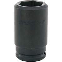 Socket, Impact, 2-1/4", 1-1/2" Drive, 6 Points, Deep Maritime Industrial Rubber