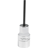Standard Bit Socket, Hex, 2.5 mm x 1-7/8" L, 1/4" Drive Maritime Industrial Rubber